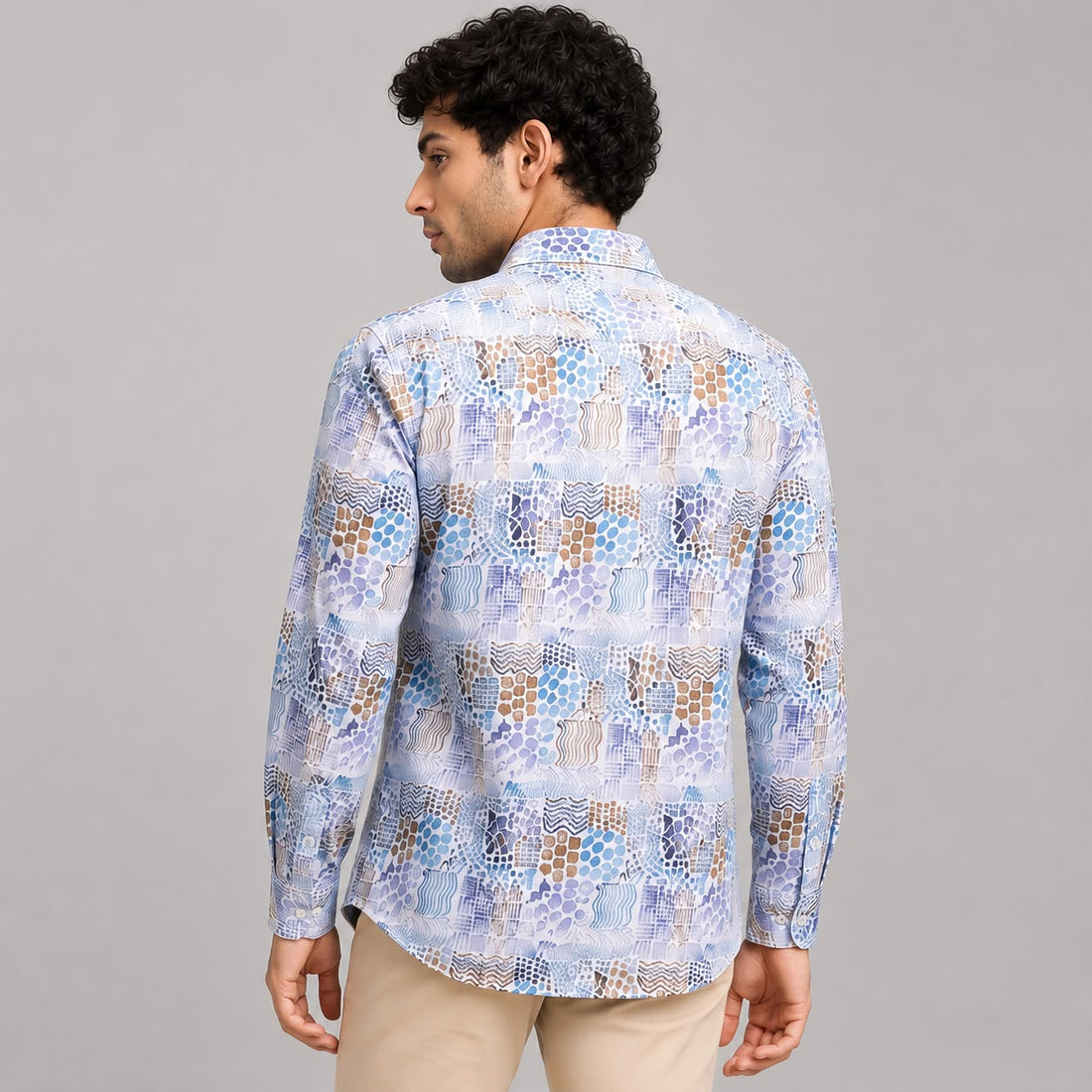 Arctic Grid Shirt for Men