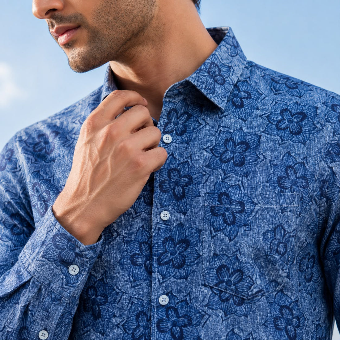 Denim Mirage Shirt for Men