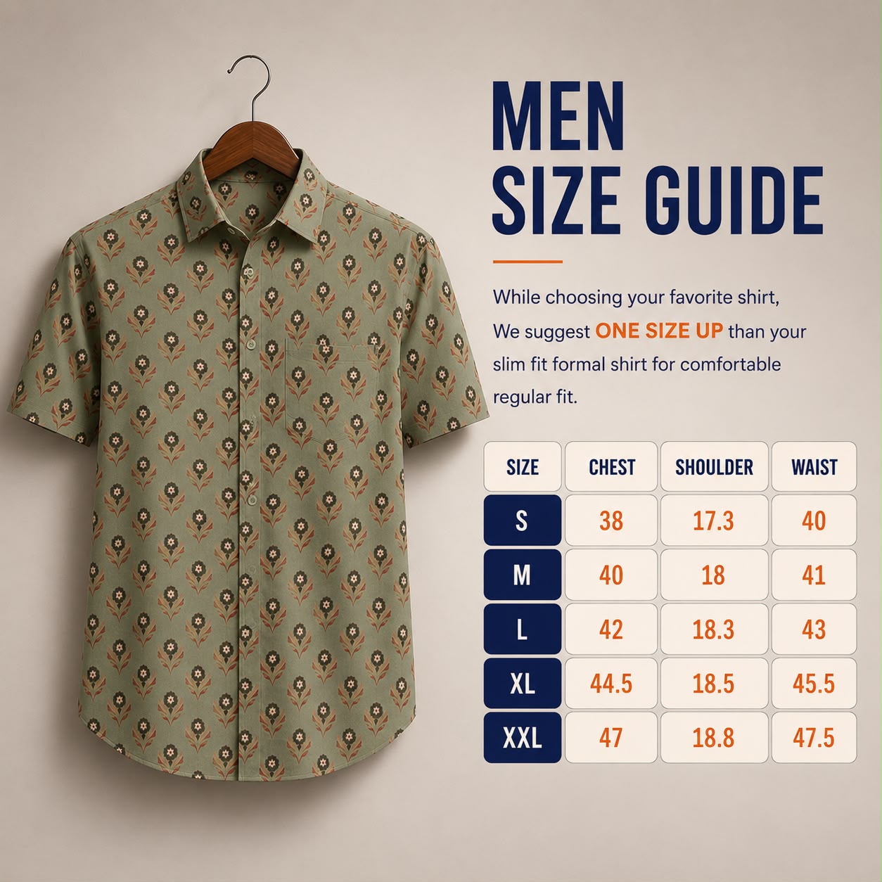 Olive Bloom Shirt for Men