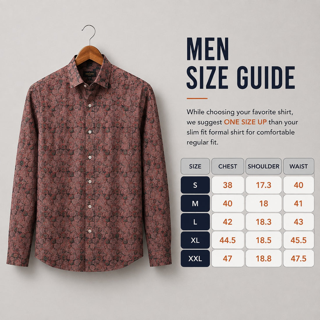 Rust Raaga Shirt for Men